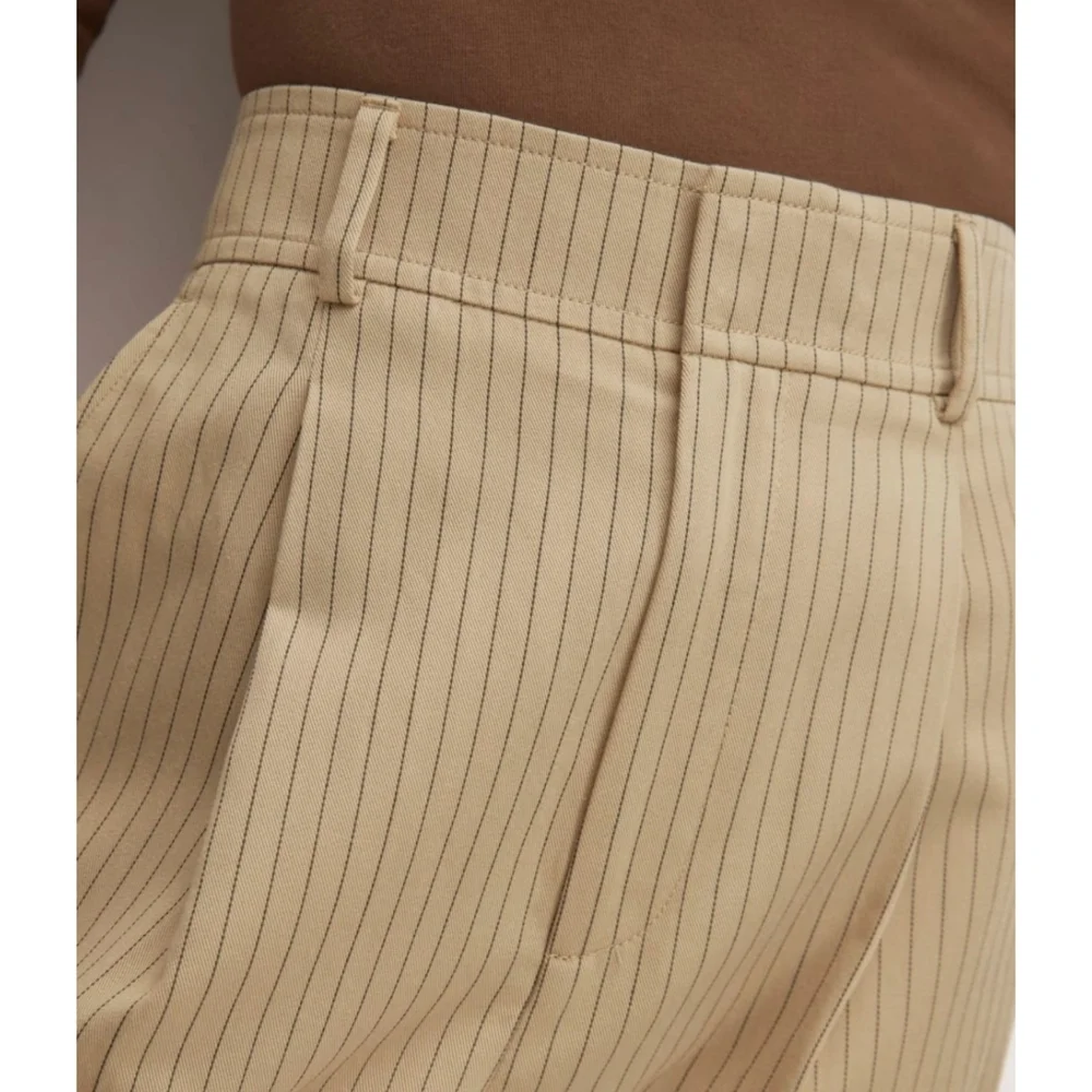 Everlane The Draper High Waisted Pinstripe Trouser Pants Size 4 - New with tags - Picture 3 of 16